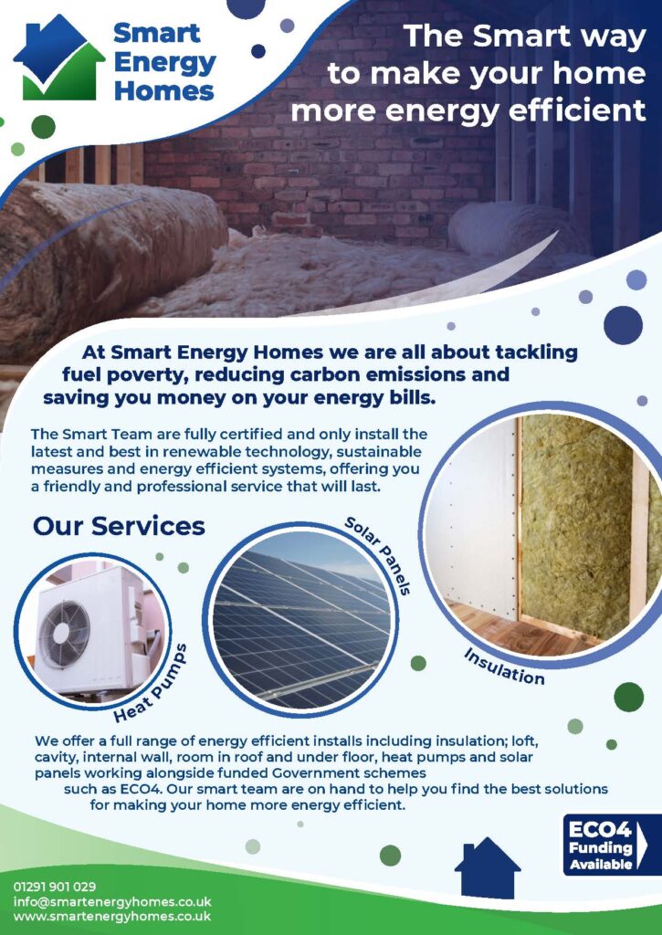 Smart Energy Homes - ECO4 Leaflet explaining benefits of ECO4